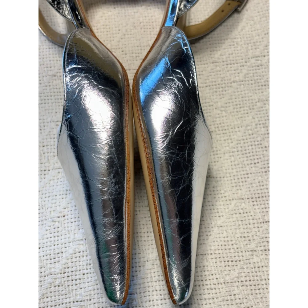 NIB Michael Michael Kors Metallic Silver 